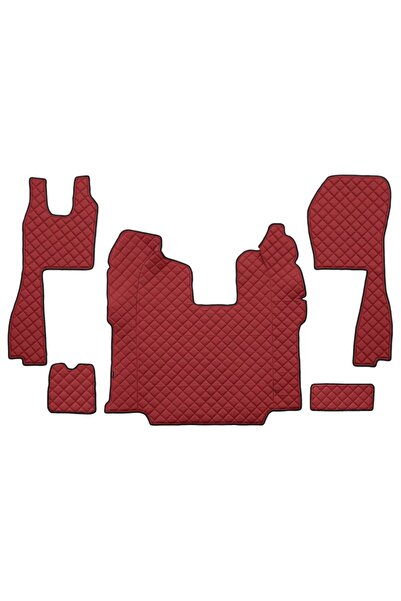 OEM SET COVORASE PREMIUM LUX PIELE SCANIA L,P,G,R,S 2013-, ROSU