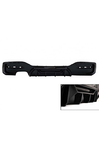 OEM Difuzor Bara Spate Evacuare Dubla Stanga Negru Lucios compatibil cu BMW S...
