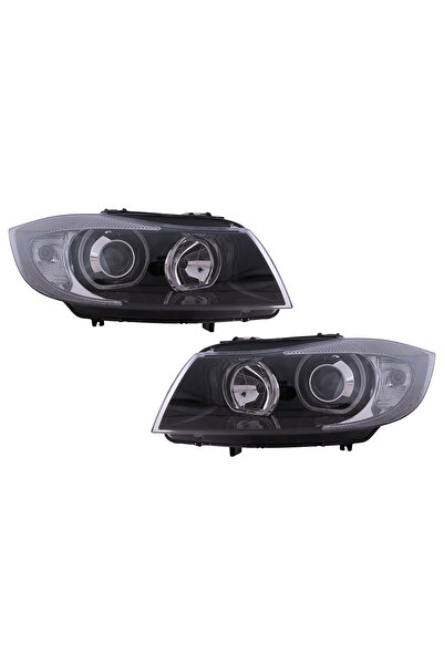 OEM Faruri Angel Eyes compatibil cu BMW Seria 3 E90 Sedan E91 Touring (03.200...