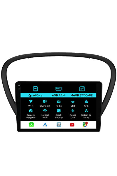OEM Navigație dedicată Peugeot 607 (2004-2011), QuadCore, 9 inci, 4 GB RAM, 6...