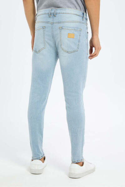 REDTAG Men Blue 5-Pocket Skinny Fit Jeans
