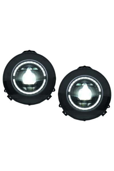 OEM Faruri Bi-Xenon Look Mercedes G-Class W463 2007-2017 Negru Facelift 2018 ...