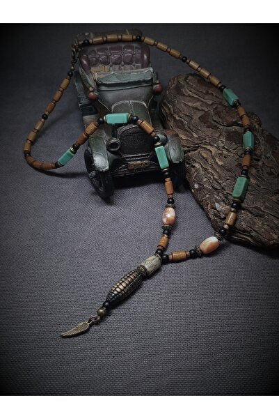 Takı By Erk MISIR KOÇANI OBJELİ - EL YAPIMI - SALAŞ- BOHEM KOLYE