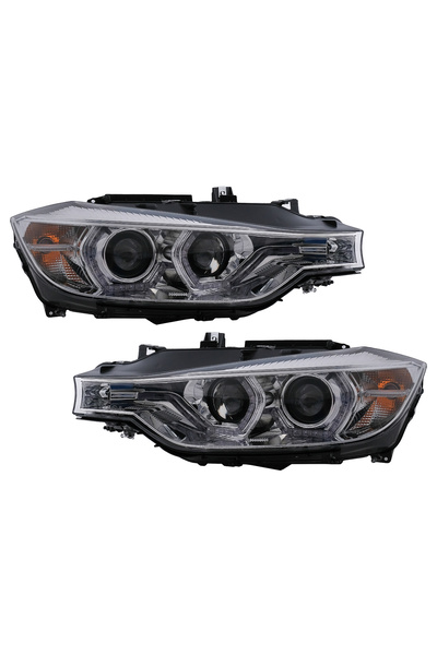OEM Faruri Angel Eyes LED DRL compatibil cu BMW 3 Series F30 F31 Sedan Tourin...