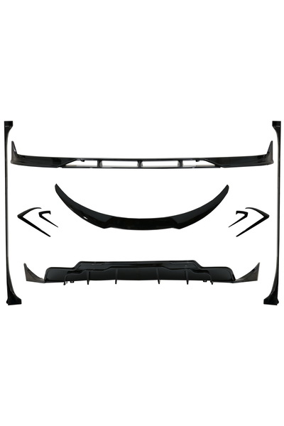 OEM Pachet Exterior Complet de Extensii compatibil cu Tesla Model 3 (2017-up)...