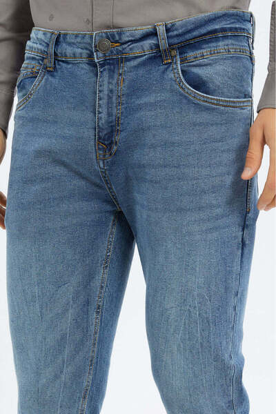 REDTAG Blue 5-Pocket Skinny Fit Jeans