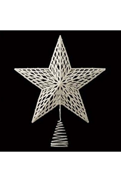 SHOPIENS Stea din vârful copacului 3D Alb Iridescent 33 cm