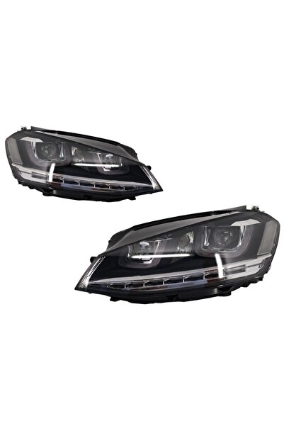 OEM Faruri 3D LED compatibil cu VW Golf VII (2012-2017) R-Line LED Semnalizar...
