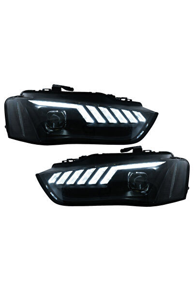 OEM Faruri LED DRL compatibil cu Audi A4 B8.5 Facelift (2012-2015) Negru Semn...