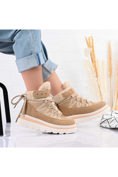 Tmall Women's sports shoes, With fur interior, TM1D1450, Khaki