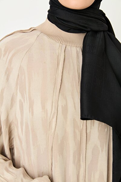 Nihan Ribanalı Cupra Elbise Bej