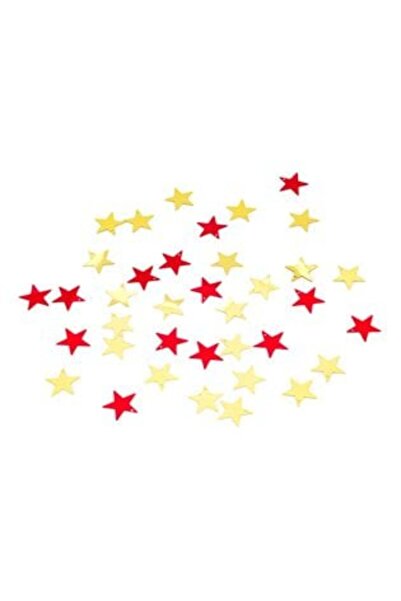 SHOPIENS Stele decorative de Crăciun, aurii și roșii, 2 cm - 70 g