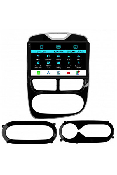 OEM Navigatie Dedicata Renault Clio 4 (2012-2016), 9Inch, 8Gb Ram, 256Gb Stoc...