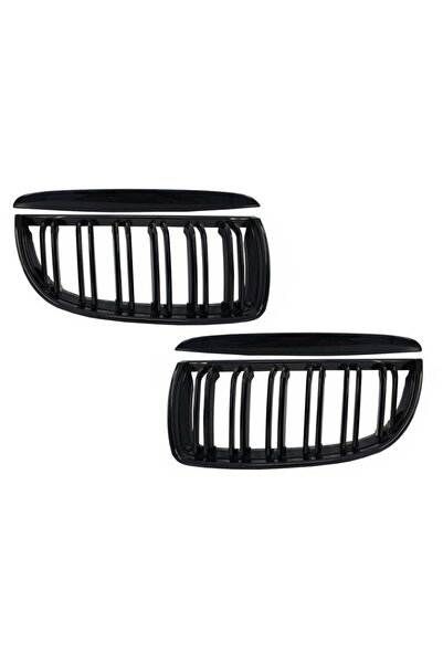 OEM Grile Centrale Duble BMW Seria 3 E90 E91 Pre-LCI (2005-2008) M-Design Neg...