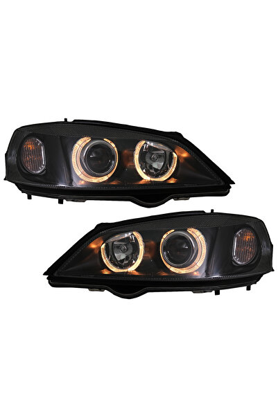 OEM Faruri compatibil cu Opel Vauxhall Astra G (09.1997-02.2004) Angel Eyes N...