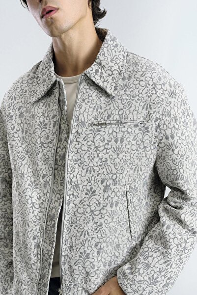 GIESTO Jacquard Textured Jacket