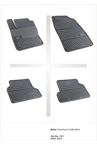 OEM SET COVORASE CAUCIUC FORD FOCUS 2 2004-2011, NEGRU