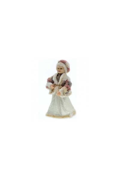 Aca Păpușă de Crăciun și Anul Nou, Doamna Crăciun, 45 cm, figurină mare