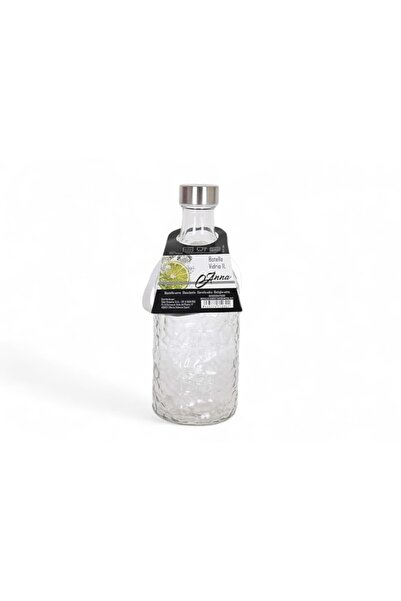 La Mediterranea Anna 1 liter glass bottle with metal lid - ideal for water, juices or lemonade