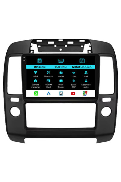 OEM Navigatie Dedicata Nissan Navara (2004-2010), 9Inch, 6Gb Ram, 128Gb Stoca...