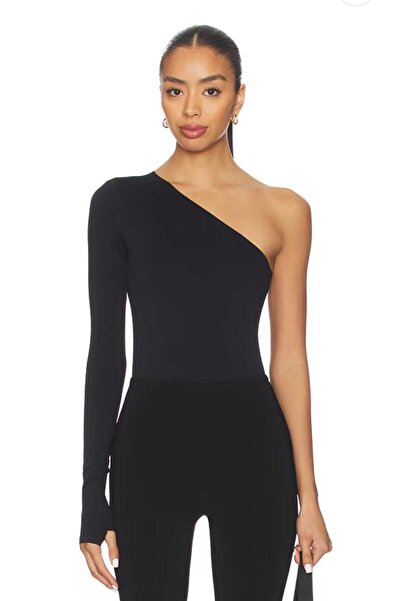 AFR CLOTHES Women's Single Sleeve, Finger-Through, Double Layered Jersey Fabric, Bottom with Snap Buttons, Bodysuit