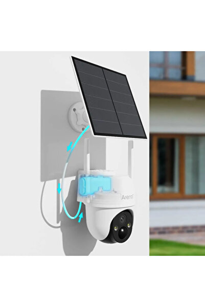 ARENTI GO2T – 2K camera, solar panel, battery, Wi-Fi, 360°, two-way audio