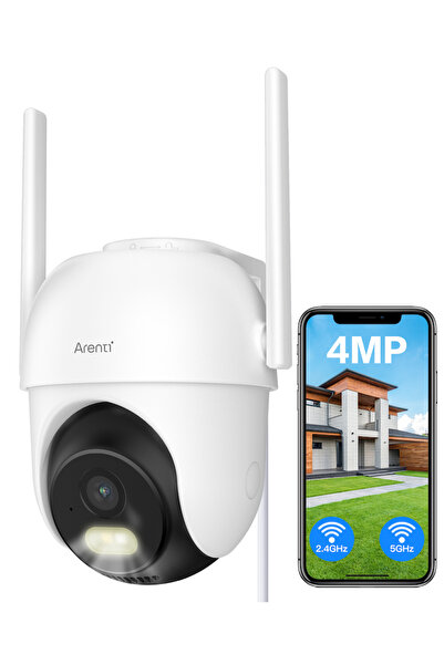 ARENTI OP1 – 2.5K 4MP Wi-Fi camera, person detection, night vision, motion sensor, alerts