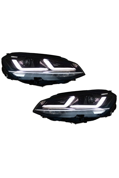 OEM Faruri Osram Full LED compatibil cu VW Golf 7 VII (2012-2017) Crom LEDriving