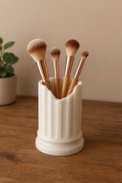 bycaeldesign Sütun Kalemlik - Makyaj fırçalığı organizer / Dekoratif Ürün