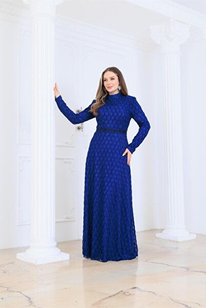 Modaviki Lina Evening Dress Indigo Elb80