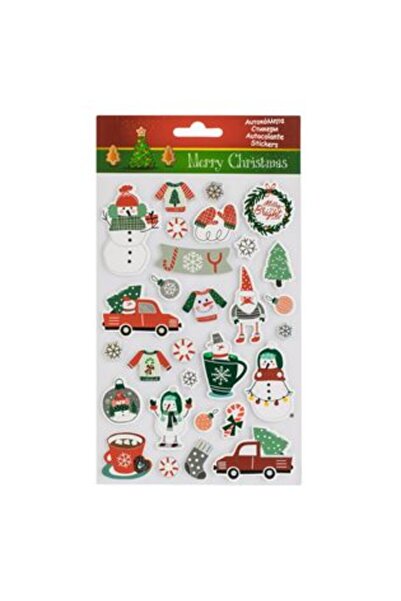 Silver Star Autocolante Decorative de Craciun Om de Zapada Cana Pulover Foam ...