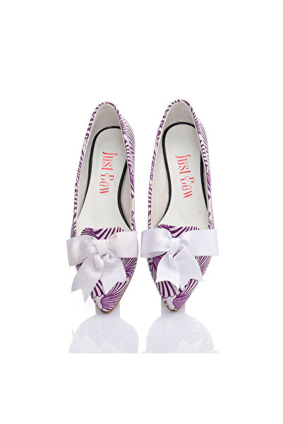 JustBow Printed Colorful Women's Ballerinas