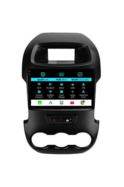 OEM Navigație dedicată Ford Ranger (2012-2015), QuadCore, 9 inci, 4 GB RAM, 6...