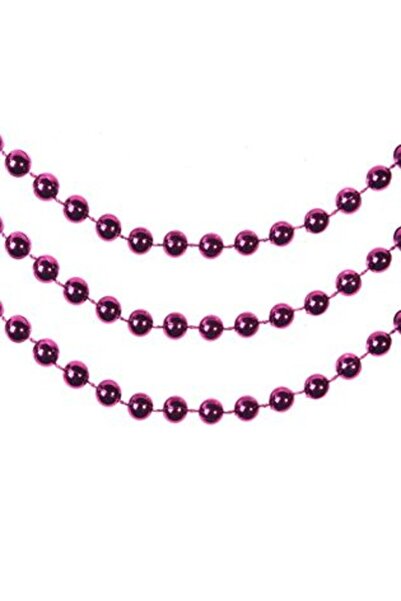 SHOPIENS Ghirlandă decorativă de Crăciun cu perle mov 8 m