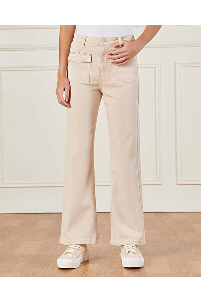 REDTAG Senior Girls Embellished Flared Fit Jeans