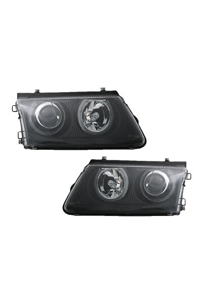 OEM Headlights compatible with VW Passat 3B (1996-2000) angeleyes position black