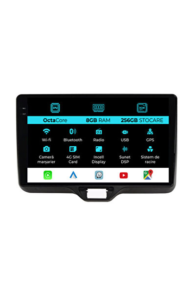 OEM Navigatie Dedicata Toyota Yaris P21 (2020-2025), 10 Inch, 8Gb Ram, 256Gb ...