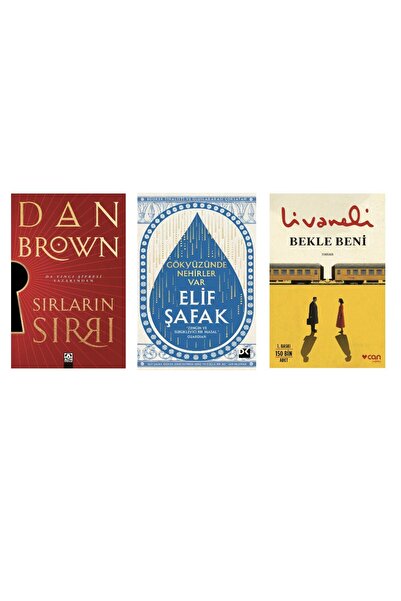 Doğan Kitap Dan brown sirlarin sirri +gokyuzunde nehirler var + bekle beni=(3kitap)