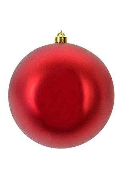 SHOPIENS Ornament de Crăciun pentru brad, bilă roșie mată, 20 cm