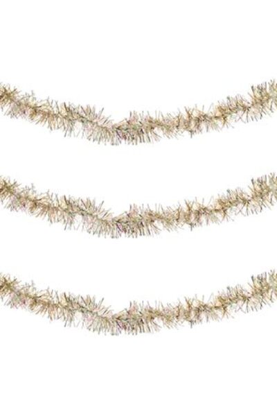 SHOPIENS Bețișor de Crăciun iridescent bej 3 m x 5 cm