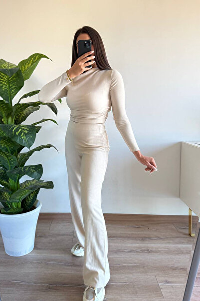 CİDDE Women's Drape Detail Boat Neck Wrap Suit