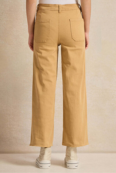 REDTAG Senior Girls Beige Marine Fit Jeans