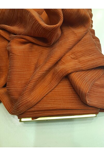 Safir Kumaş Elbiselik Ağaç Kabuğu Desenli Gül İpek Kupra 3 Metre