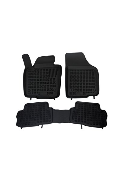 OEM Covorase Presuri Auto Negru din Cauciuc compatibil cu VW Sharan II (5 loc...