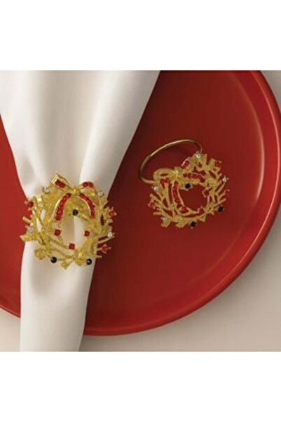 SHOPIENS Towel Ring Crown with Rhinestones, 2 pcs