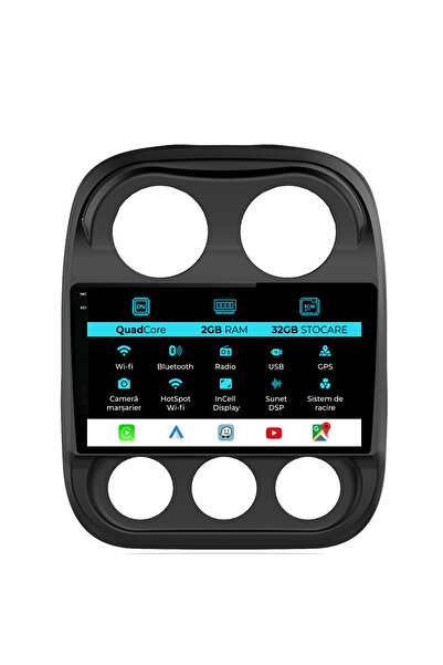 OEM Navigatie Dedicata Jeep Compass (2010-2016), 10Inch, 2Gb Ram, 32Gb Stocar...