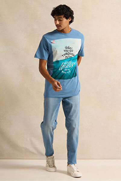 REDTAG Men Blue Slim Fit Jeans