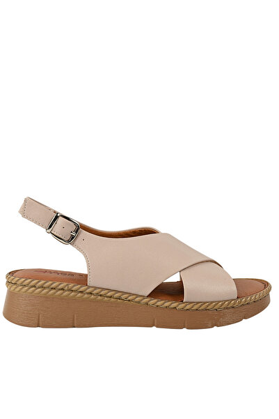 PASS Collection Sandale casual, femei, COLECȚIA PASS, KL60020A bej, piele 41