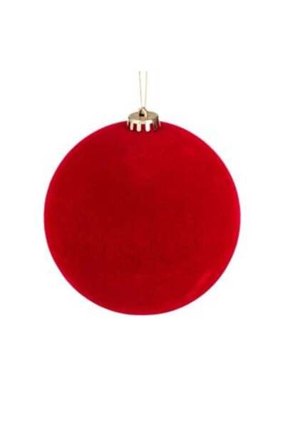 IRO Christmas Tree Ornament - Velvet Red Bauble Ø15 cm