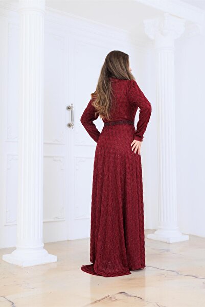Modaviki Lina Evening Dress Burgundy Elb80